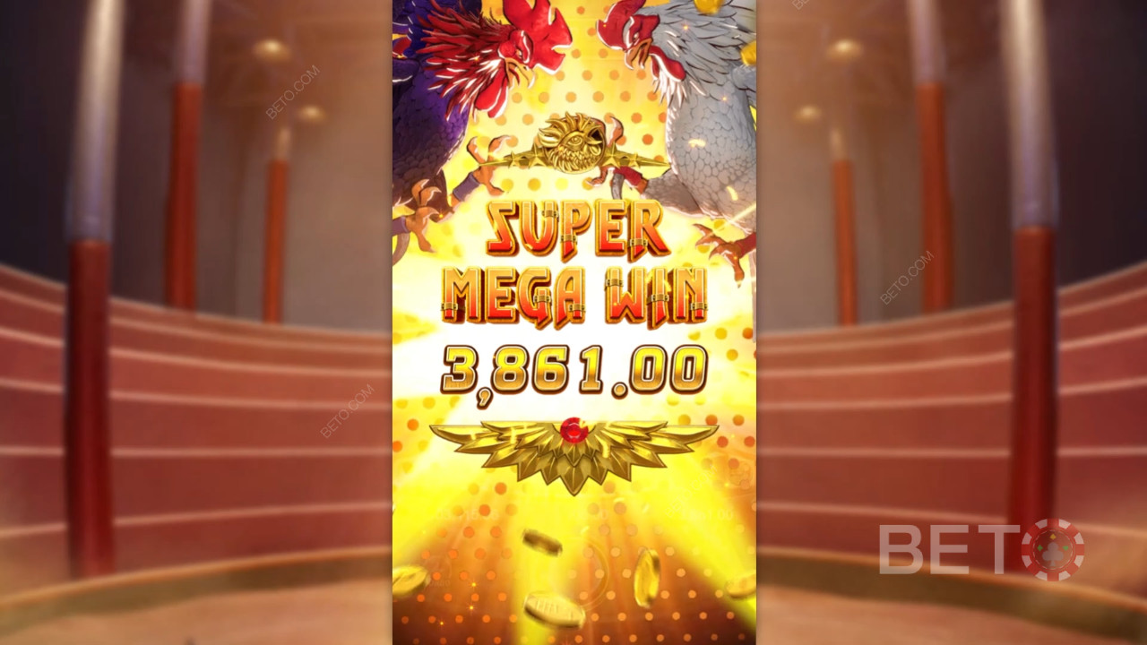 Vinci 20.000x la tua puntata nella Video Slot Rooster Rumble!