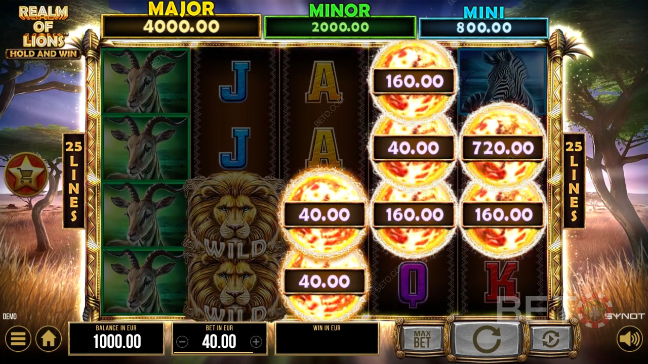 Realm of Lions Recensione di BETO Slots