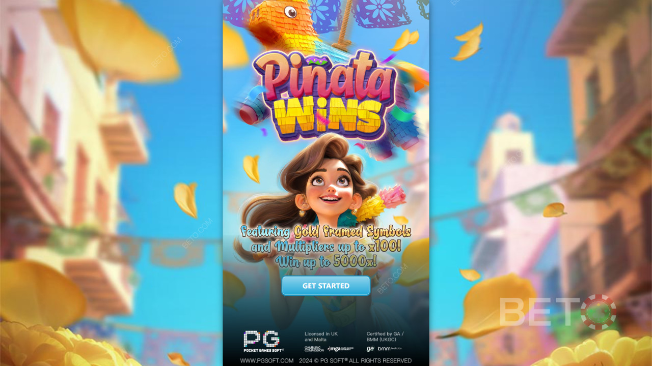Vinci 5.000x la tua puntata nella slot online Pinata Wins!