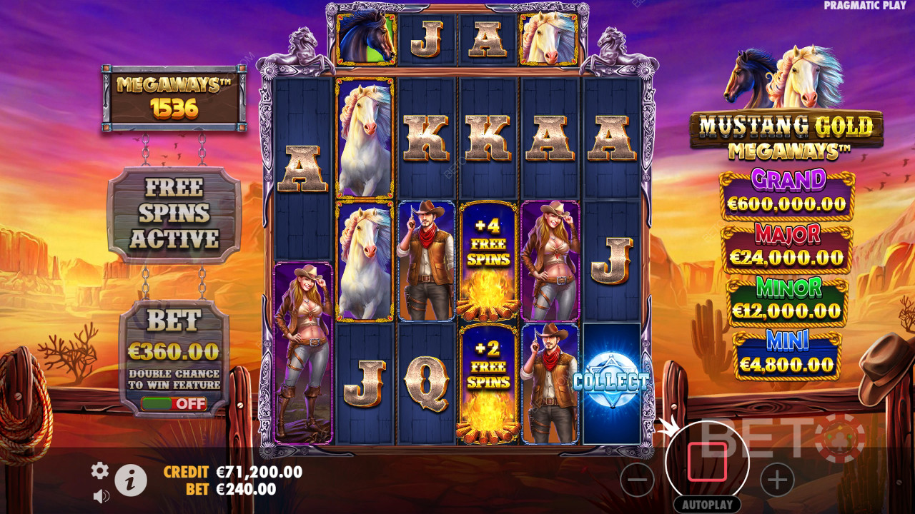 Mustang Gold Megaways Recensione di BETO Slots
