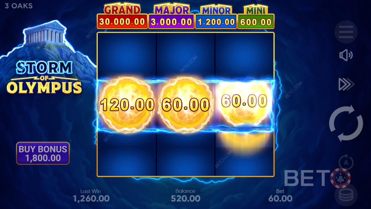 Recensione di Storm of Olympus da parte di BETO Slots