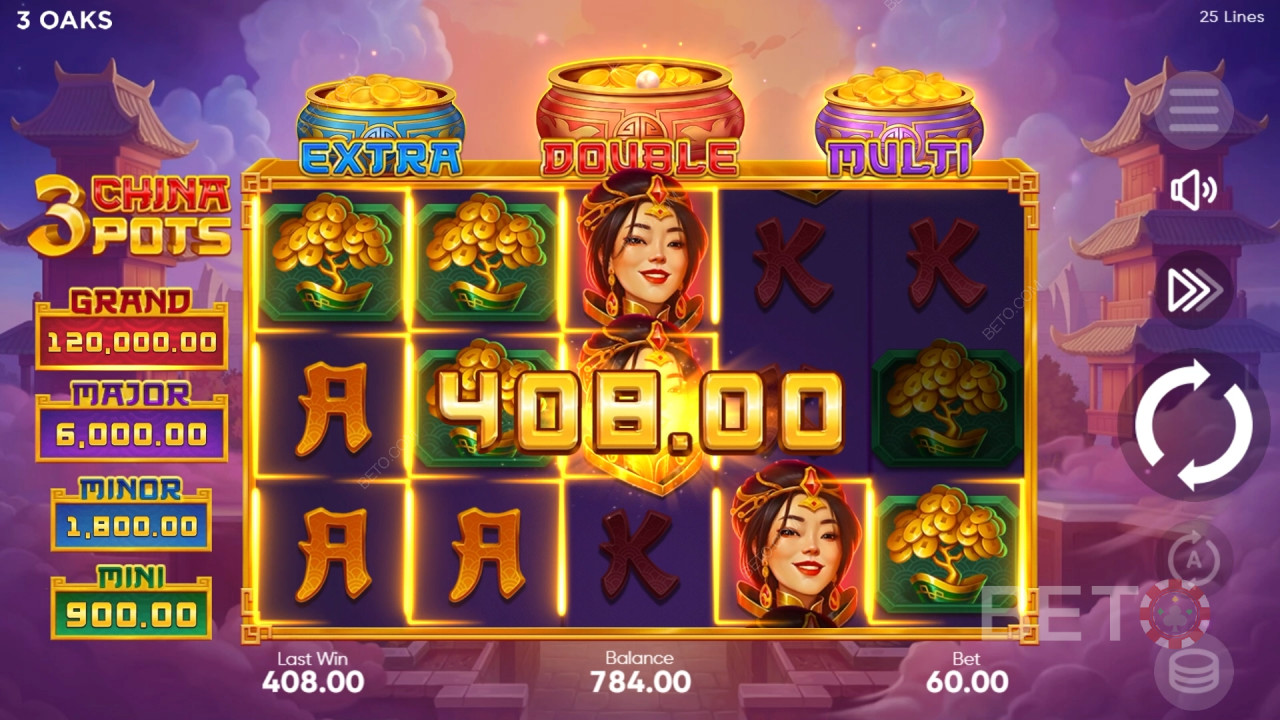 3 China Pots Recensione di BETO Slots