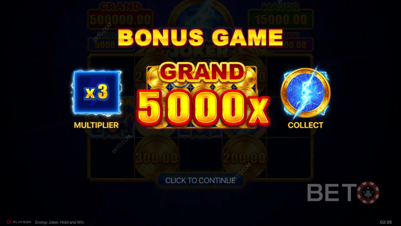 Caratteristiche bonus spiegate in Energy Joker da Playson