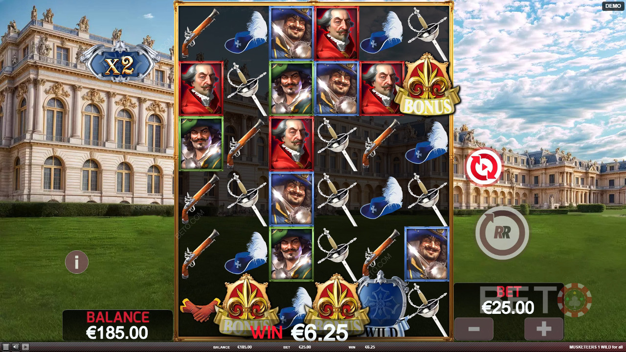 Musketeers 1 Wild for All Recensione di BETO Slots