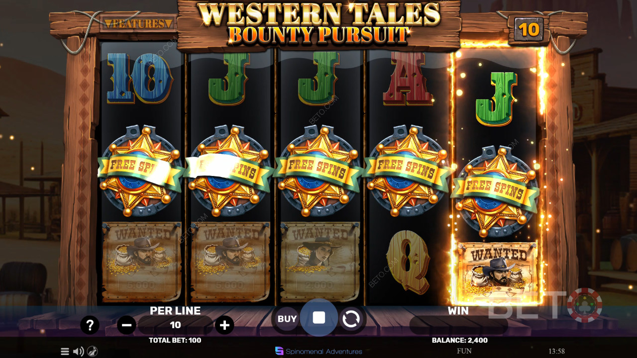 Western Tales - Bounty Pursuit Recensione di BETO Slots