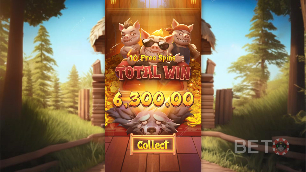 Vinci 2.500x la tua puntata nella slot Three Crazy Piggies!
