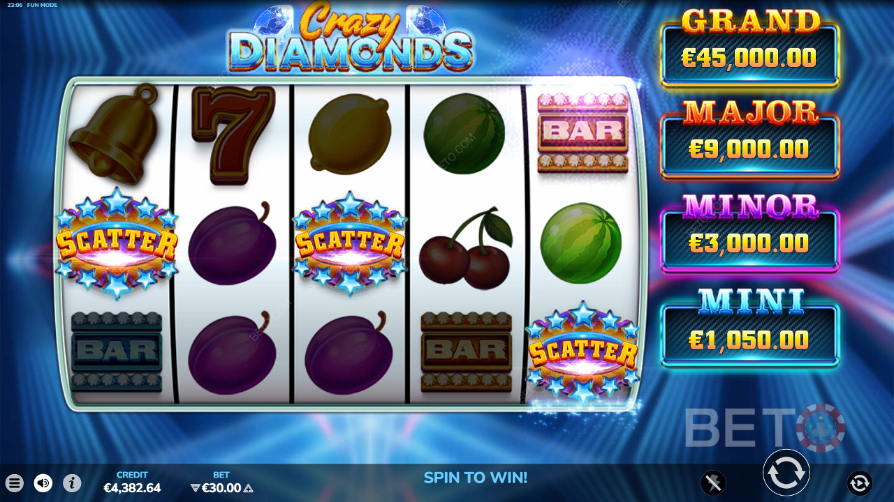 Recensione di Crazy Diamonds da parte di BETO Slots