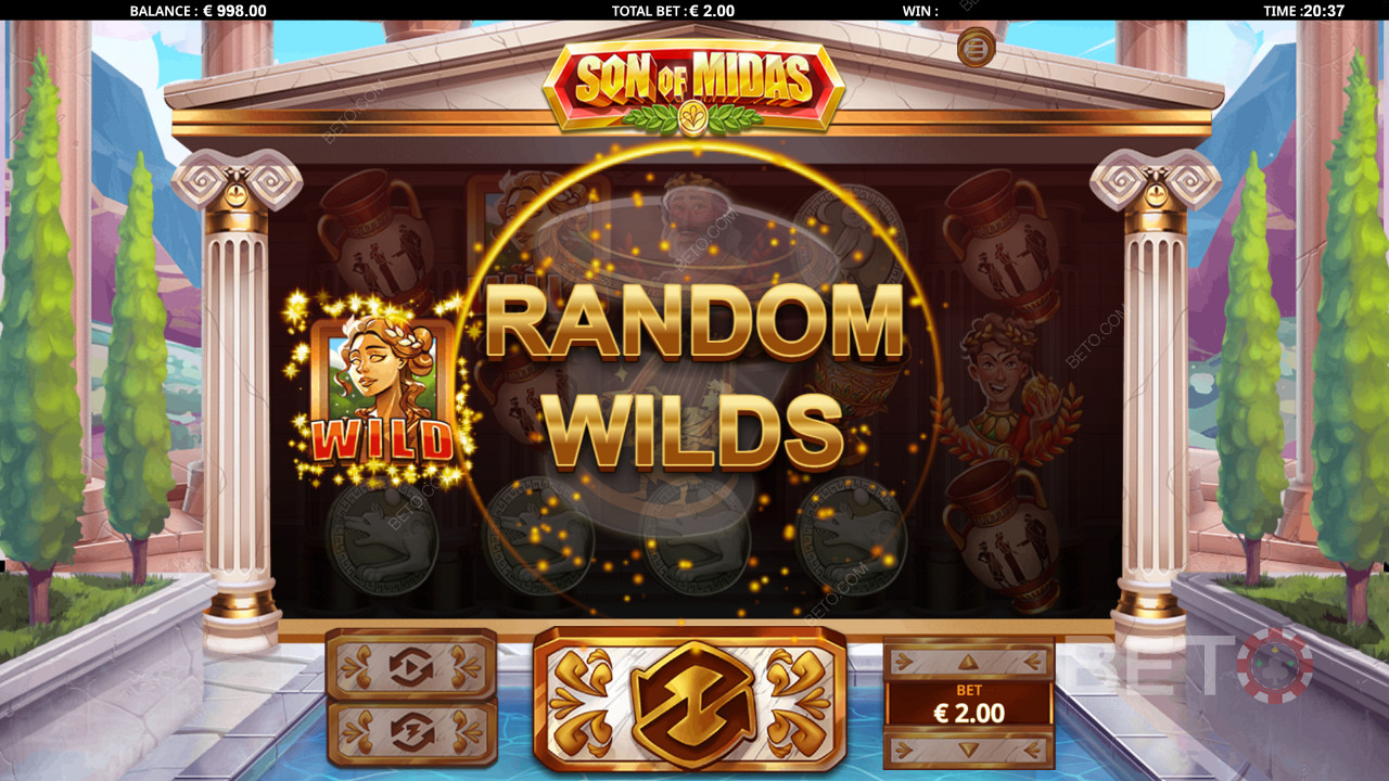 Vincere Wilds casuali in Son of Midas
