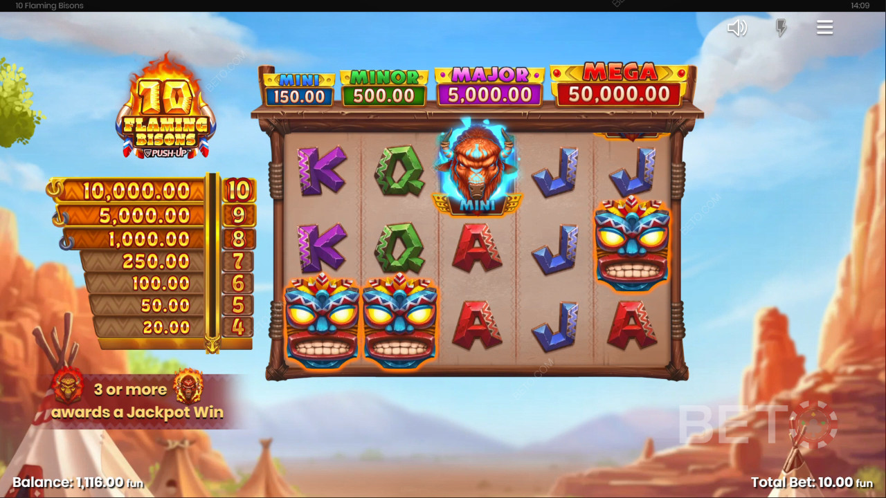 10 Flaming Bisons Recensione di BETO Slots
