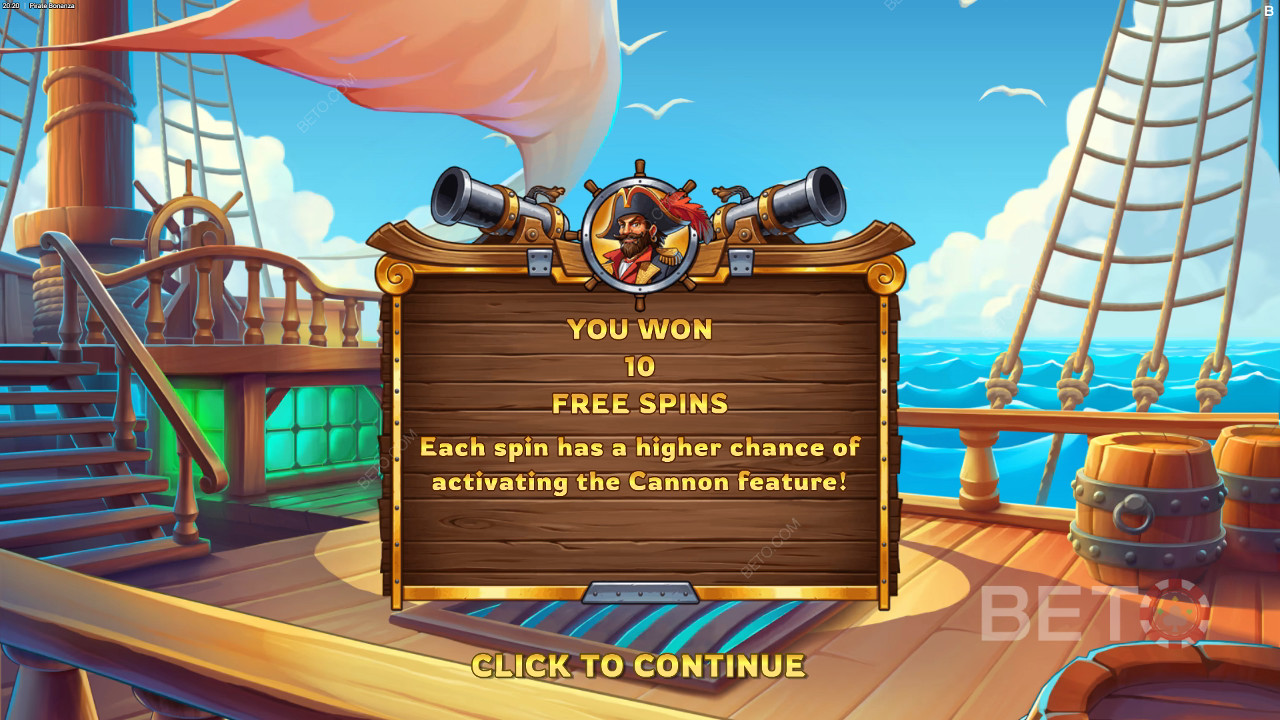 Vinci 10.000x la tua puntata nella video slot Pirate Bonanza!