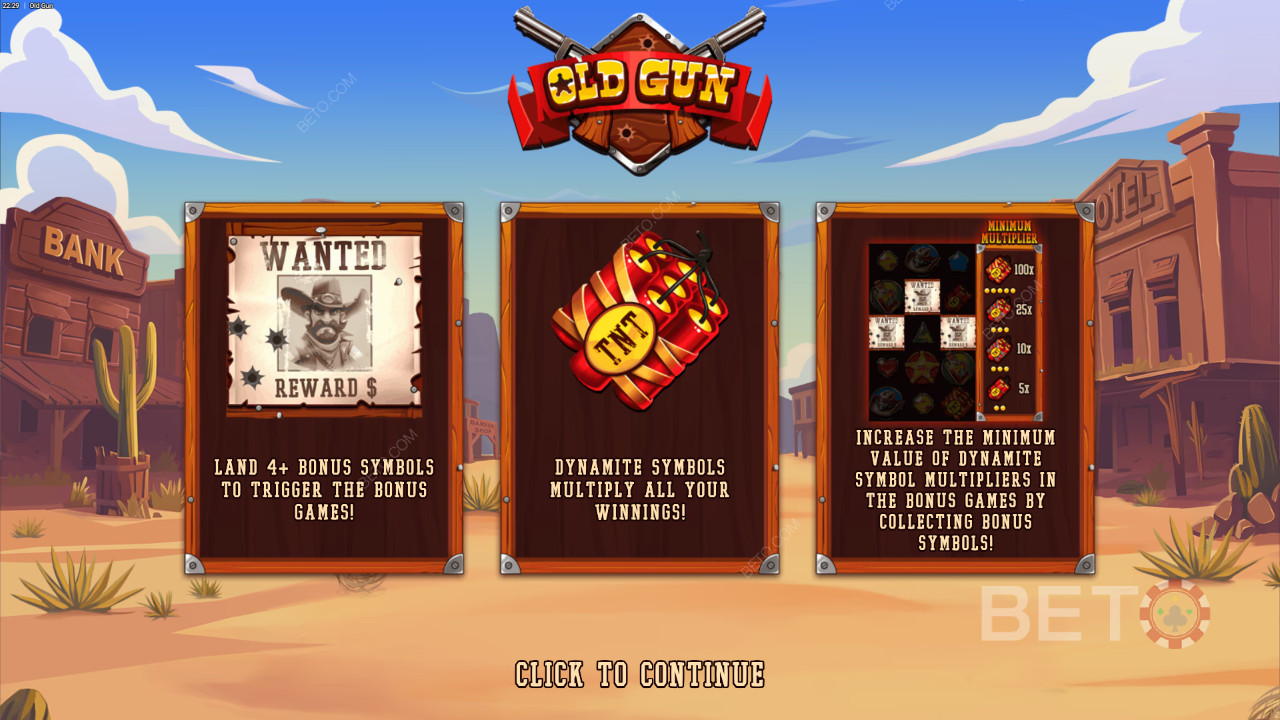 Le funzioni bonus spiegate in Old Gun da Backseat Gaming