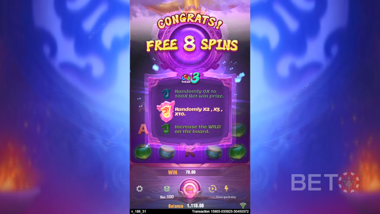 Caratteristiche bonus spiegate in 3 Pot Dragons di TaDa Gaming