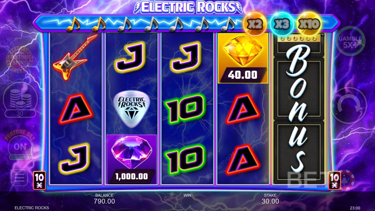 Recensione di Electric Rocks da parte di BETO Slots