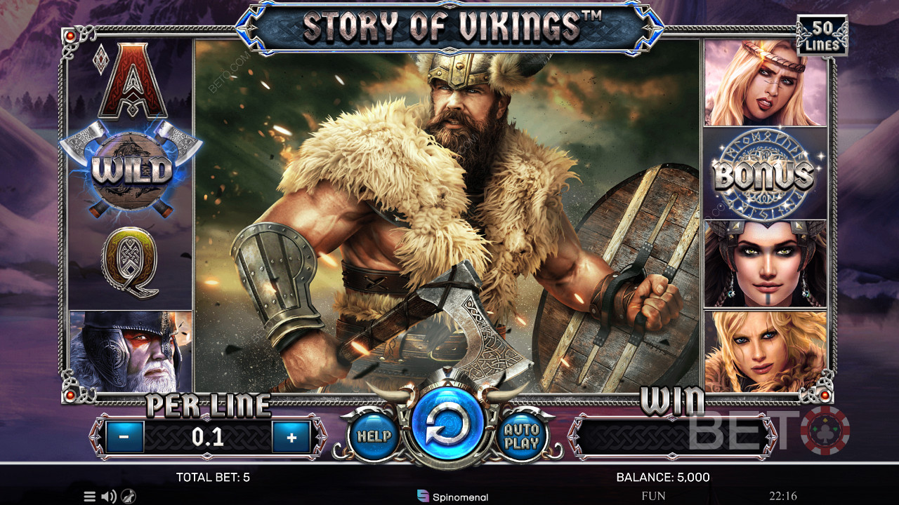 Sperimentate la gloria nordica e vincete premi in denaro nella slot online Story of Vikings
