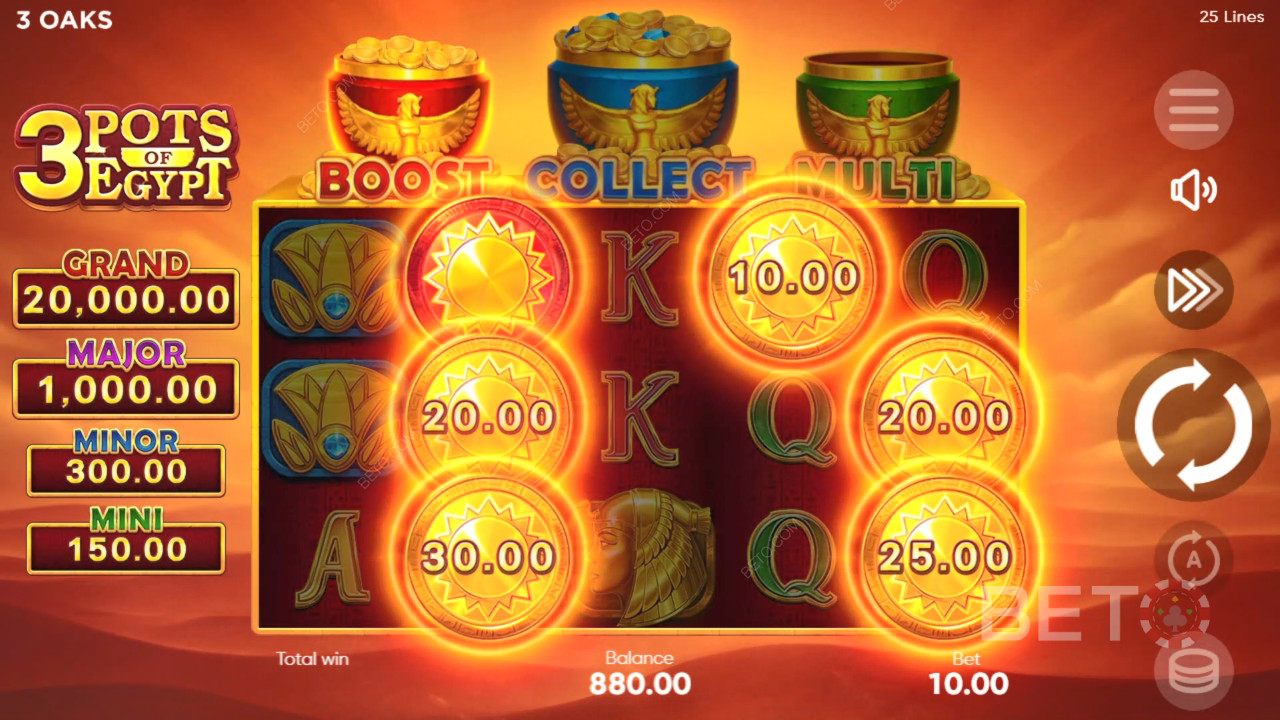 3 Pots of Egypt Recensione da BETO Slots