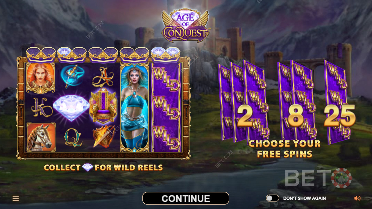 Godetevi i rulli selvaggi e i giri gratuiti nella slot machine Age of Conquest