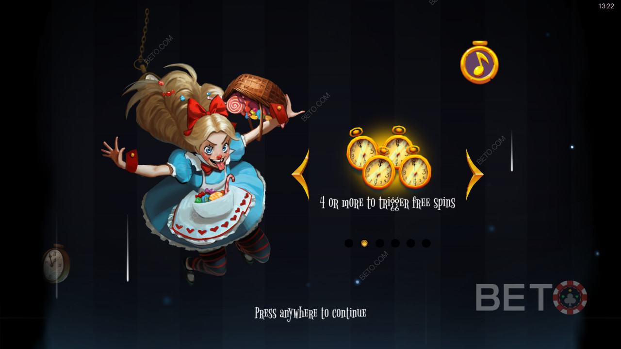 Le caratteristiche dei bonus spiegate in Greedy Alice da Peter and Sons