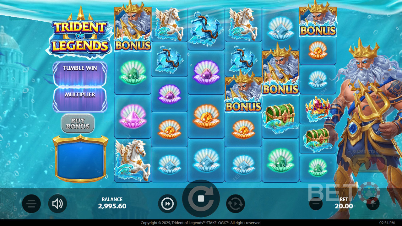 Recensione di Trident of Legends da parte di BETO Slots