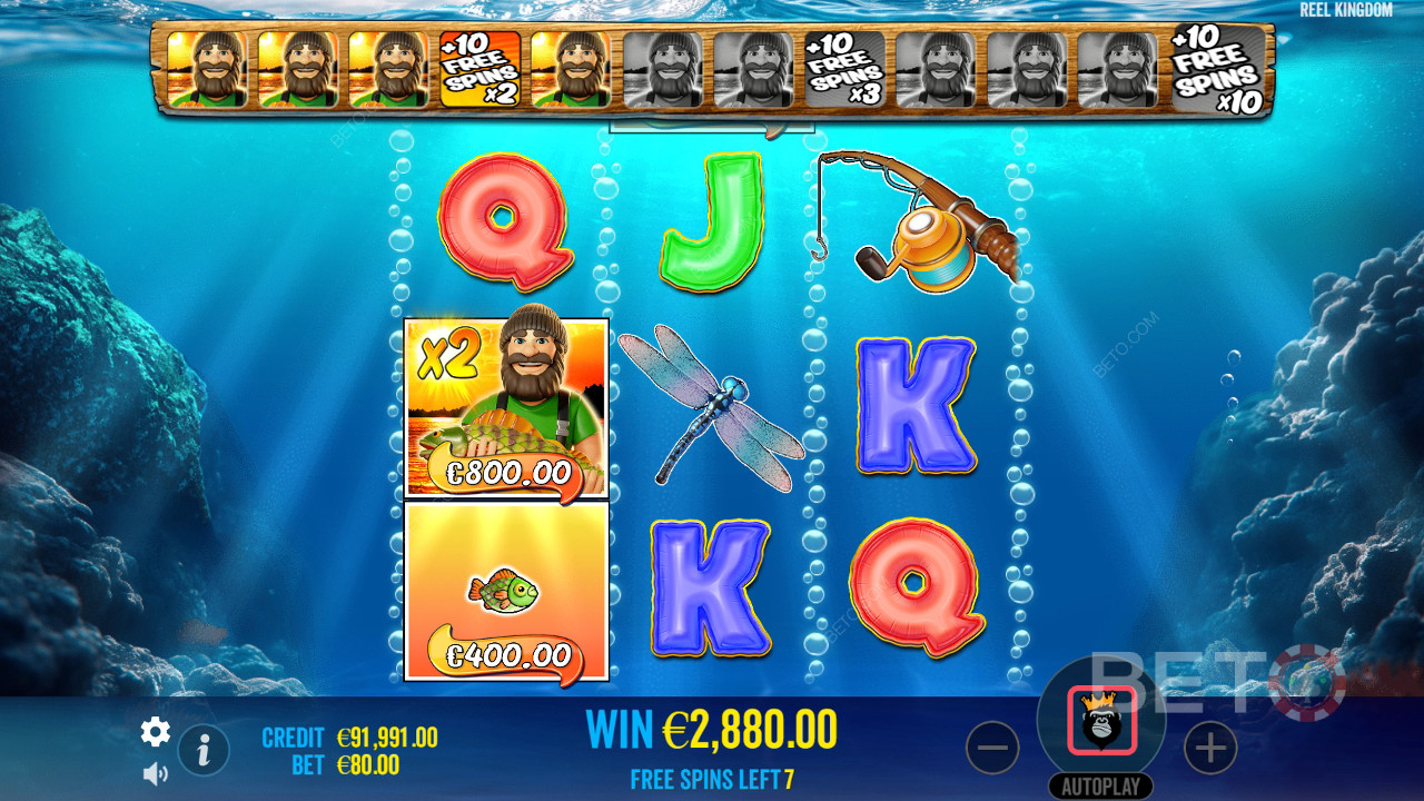 Le caratteristiche dei bonus sono spiegate in Big Bass Bonanza 3 Reeler da Reel Kingdom