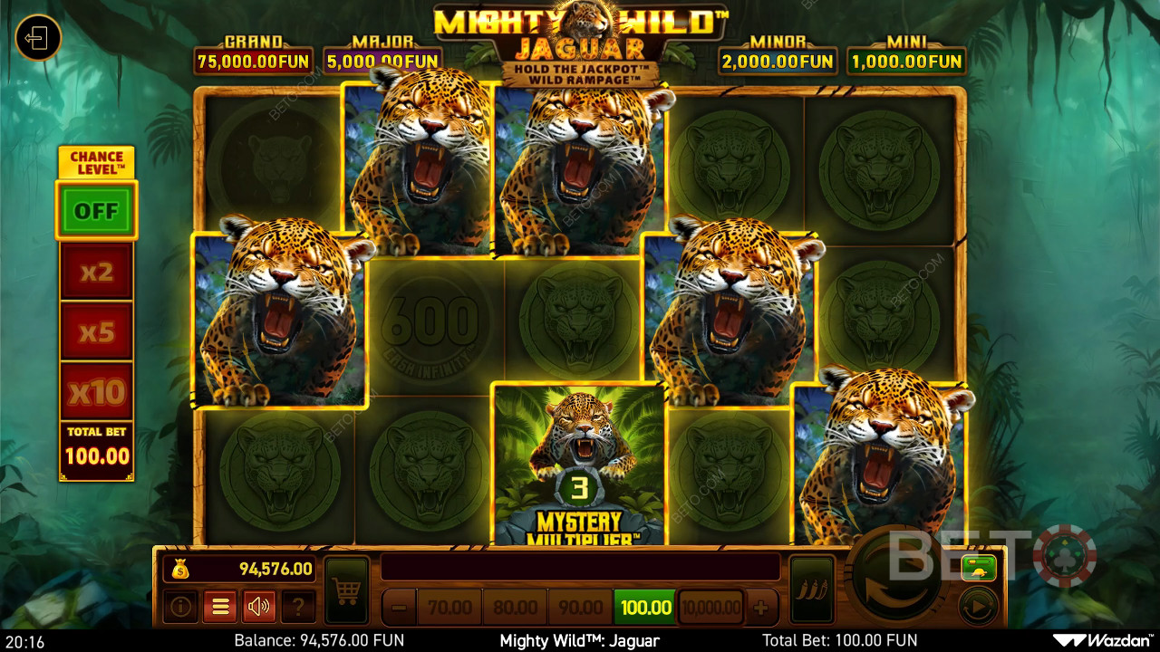 Mighty Wild: Jaguar Recensione di BETO Slots