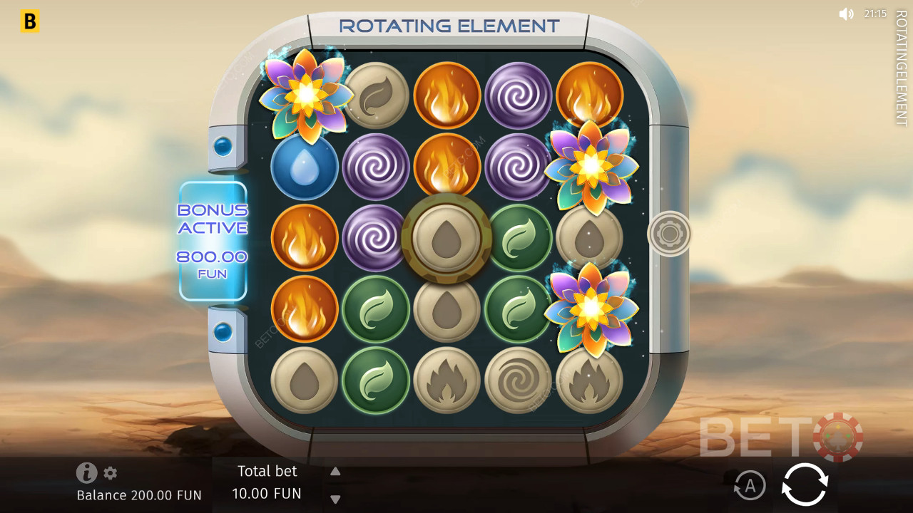 Recensione di Rotating Element da parte di BETO Slots