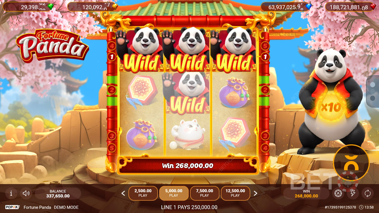 Caratteristiche bonus spiegate in Fortune Panda di Popok Gaming