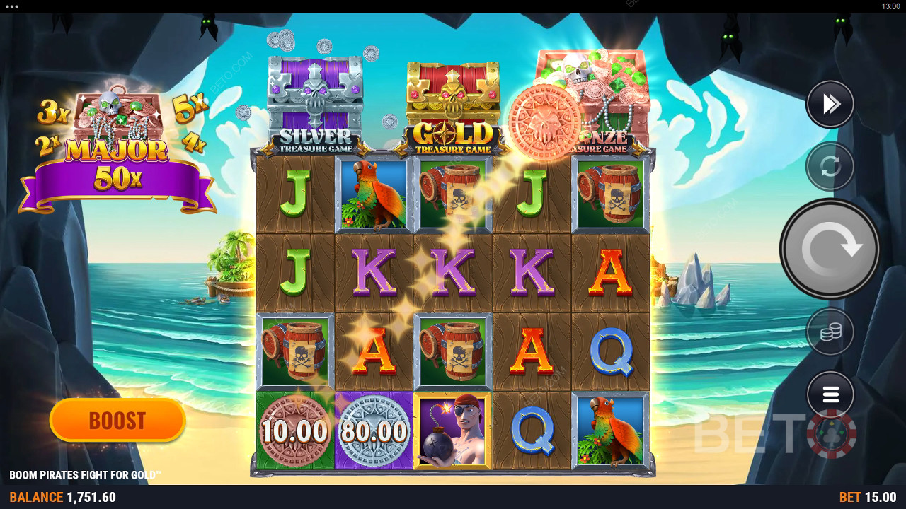 Boom Pirates Fight For Gold Recensione di BETO Slots