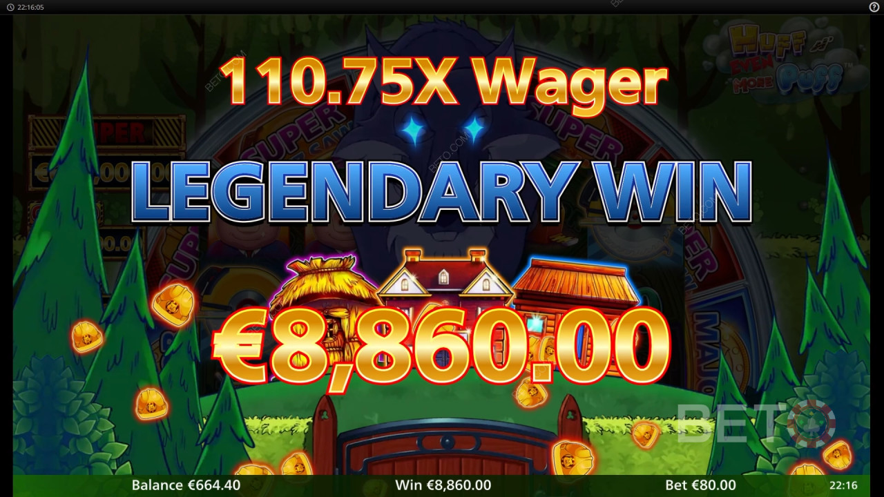 Vinci 7.500x la tua puntata nella slot machine Huff N