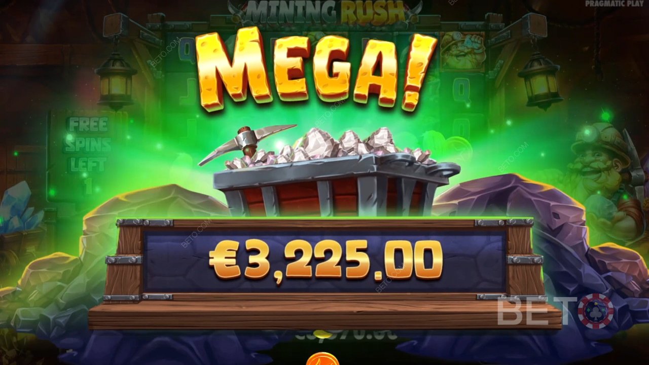 Vinci 10.000x la tua puntata nella slot online Mining Rush!