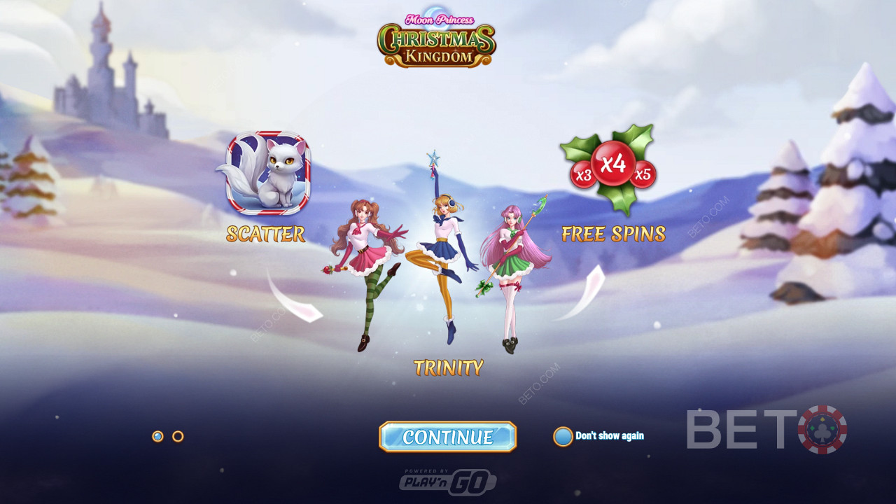 Schermata introduttiva di Moon Princess Christmas Kingdom