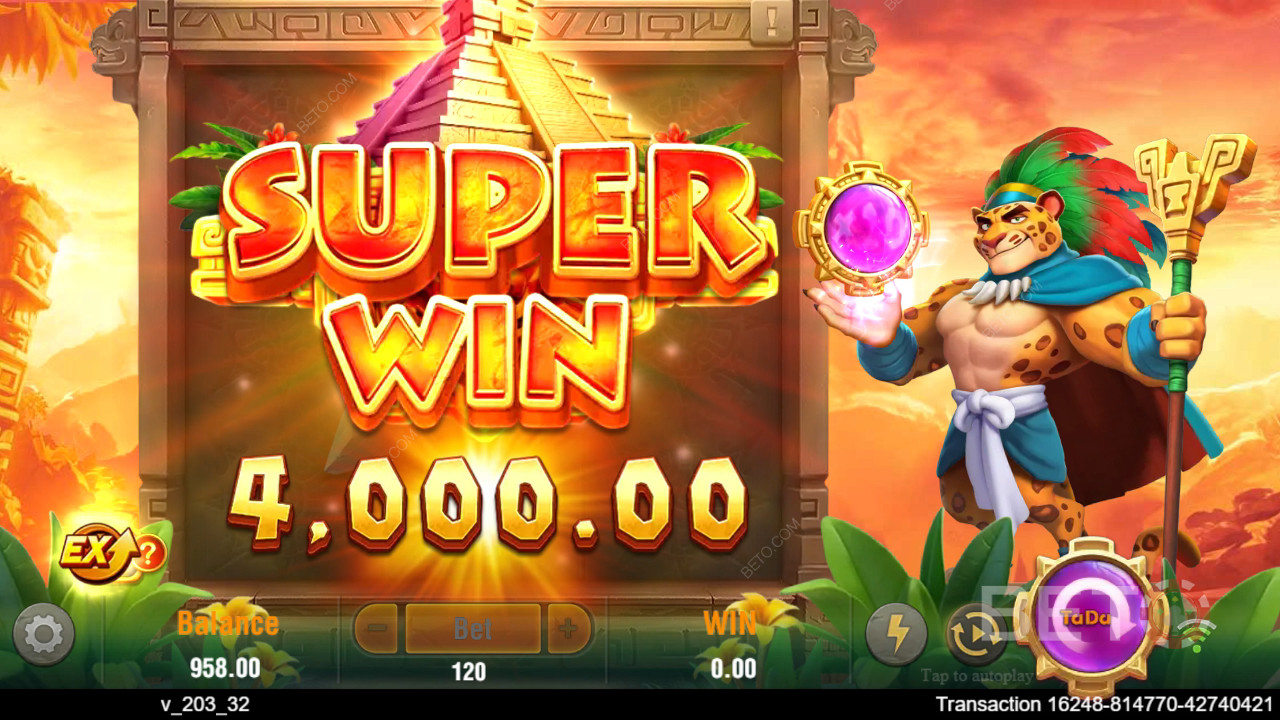 Vinci 4.500x la tua puntata con la video slot Lucky Jaguar!