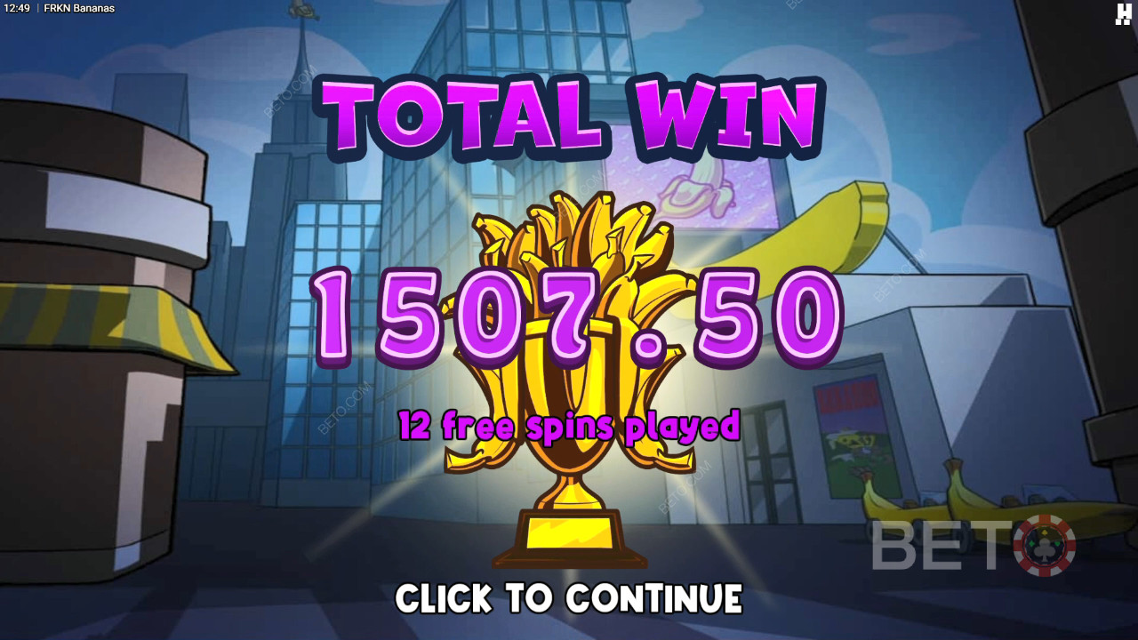 Vinci 10.000x la tua puntata nella slot online FRKN Bananas!