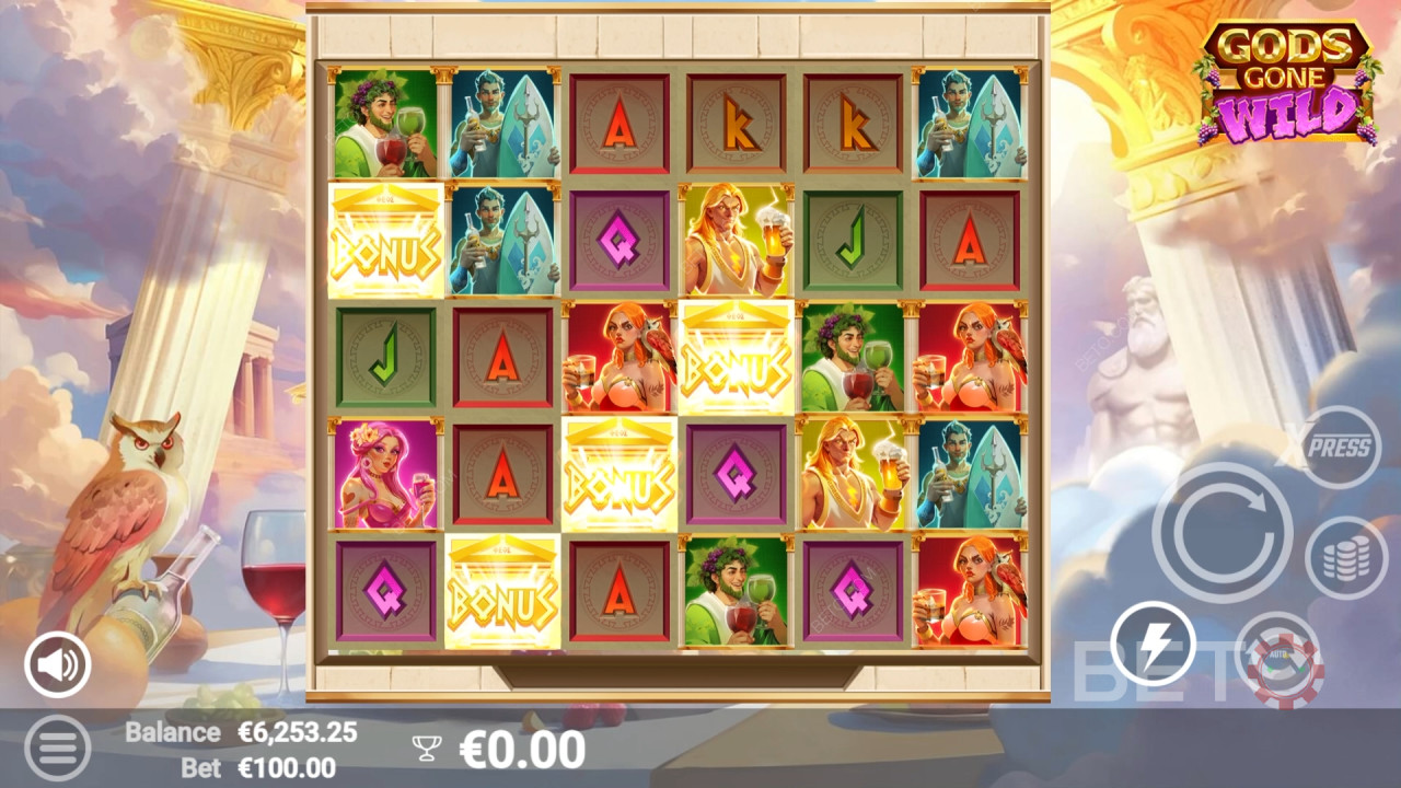 Gods Gone Wild Recensione di BETO Slots