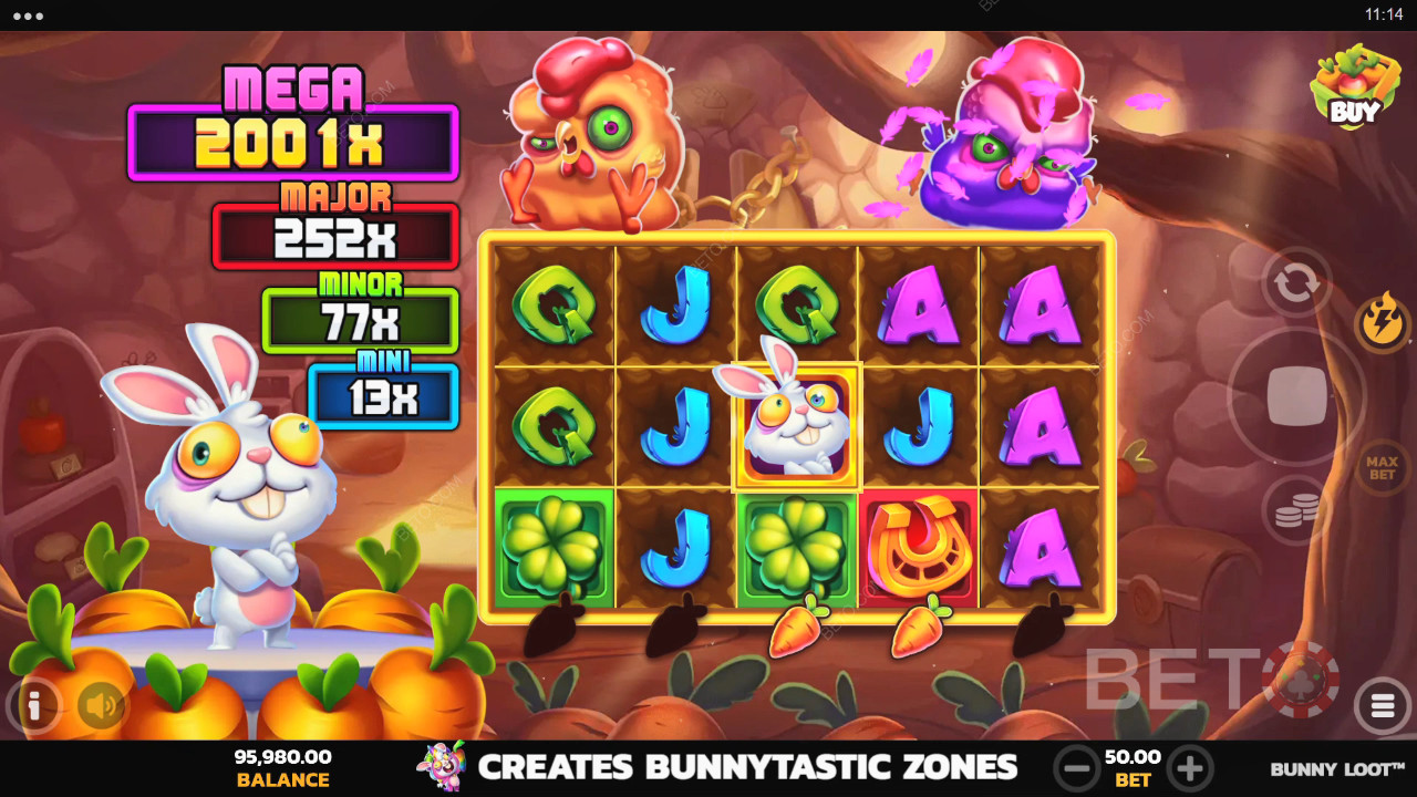 Le caratteristiche dei bonus spiegate in Bunny Loot da PearFiction