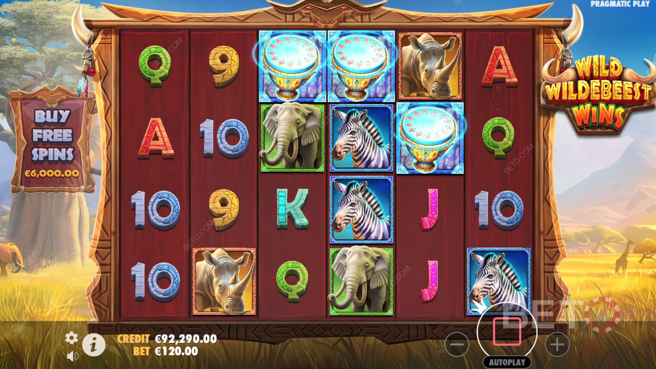 Wild Wildebeest Wins Recensione di BETO Slots