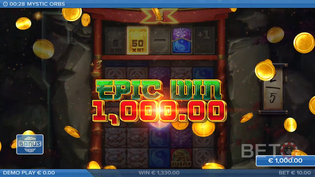 Gioca ora e vinci premi in denaro che valgono fino a 10.000 volte la posta in gioco.