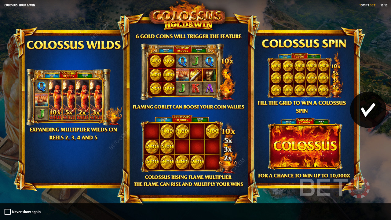 Goditi i Colossus Wilds, i Respins e i Jackpots nella slot Colossus: Hold and Win