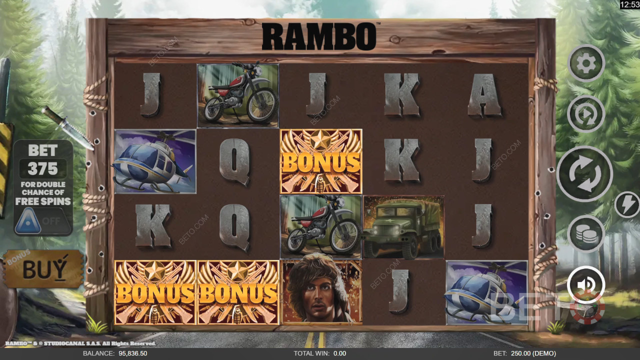 Rambo Recensione di BETO Slots