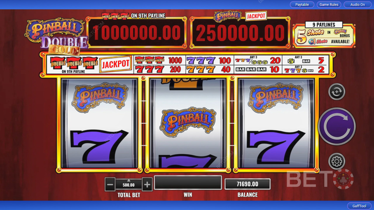Recensione di Pinball Double Gold da parte di BETO Slots