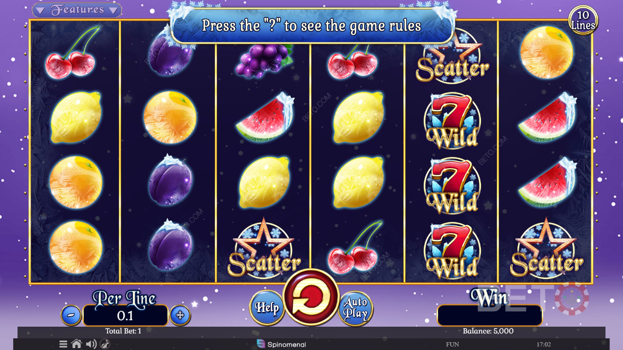 Fruits On Ice Collection 10 Lines Recensione di BETO Slots