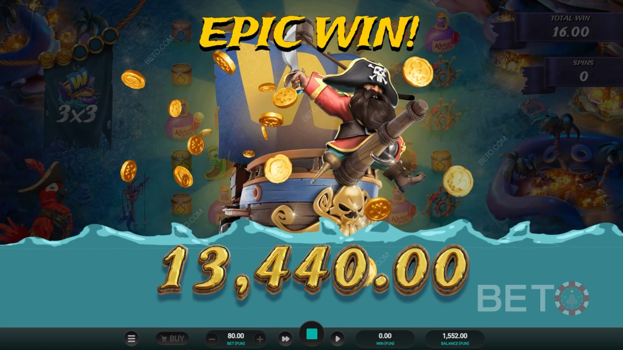 Vincete 10.000x la vostra puntata nella video slot Kraken