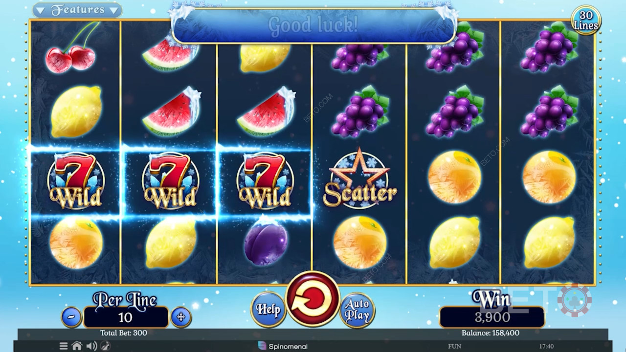 Fruits On Ice Collection 30 Lines Recensione di BETO Slots