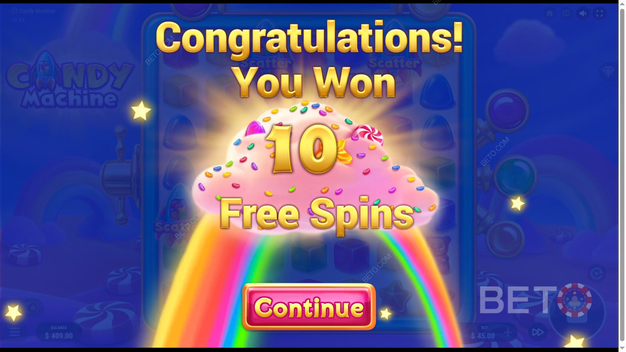 Vinci 15.000x la tua puntata nella slot online Candy Machine!