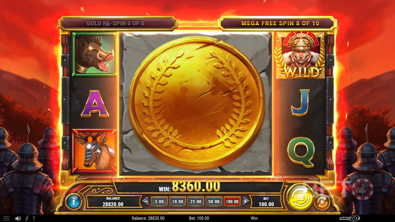 Vinci 4.000x la tua puntata nella video slot Legion Gold Victory!