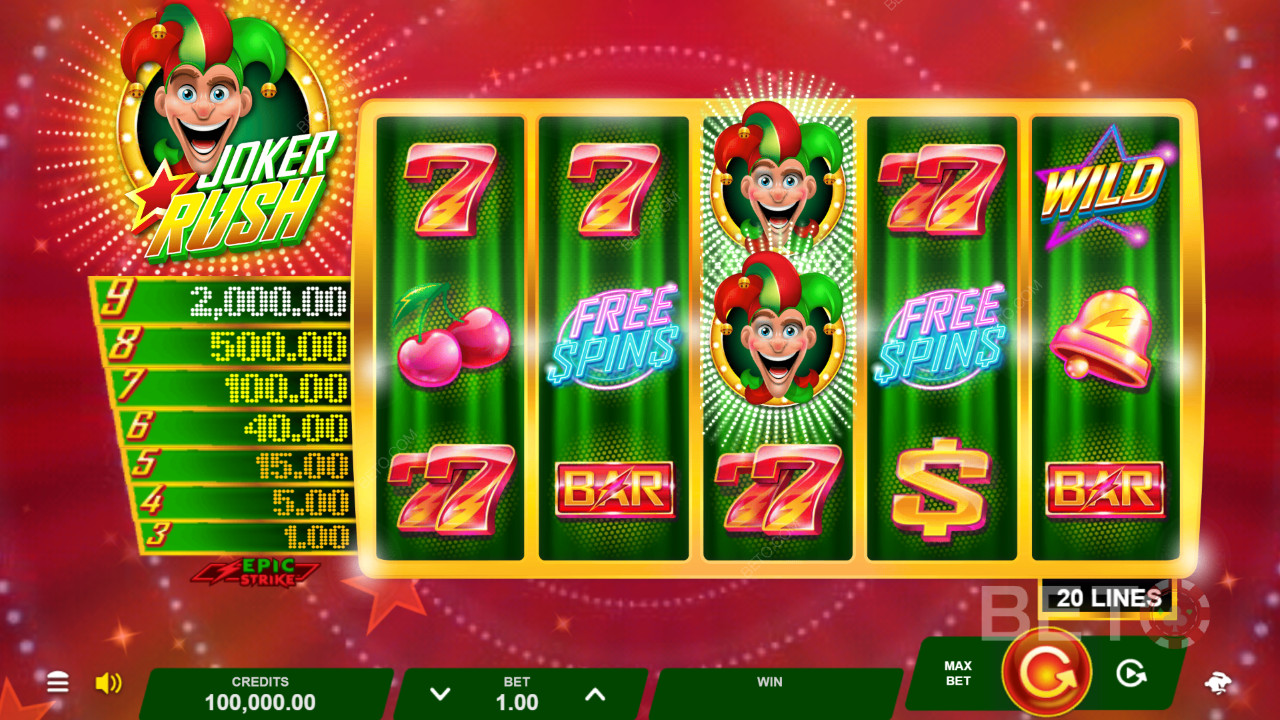 Recensione di Joker Rush da parte di BETO Slots