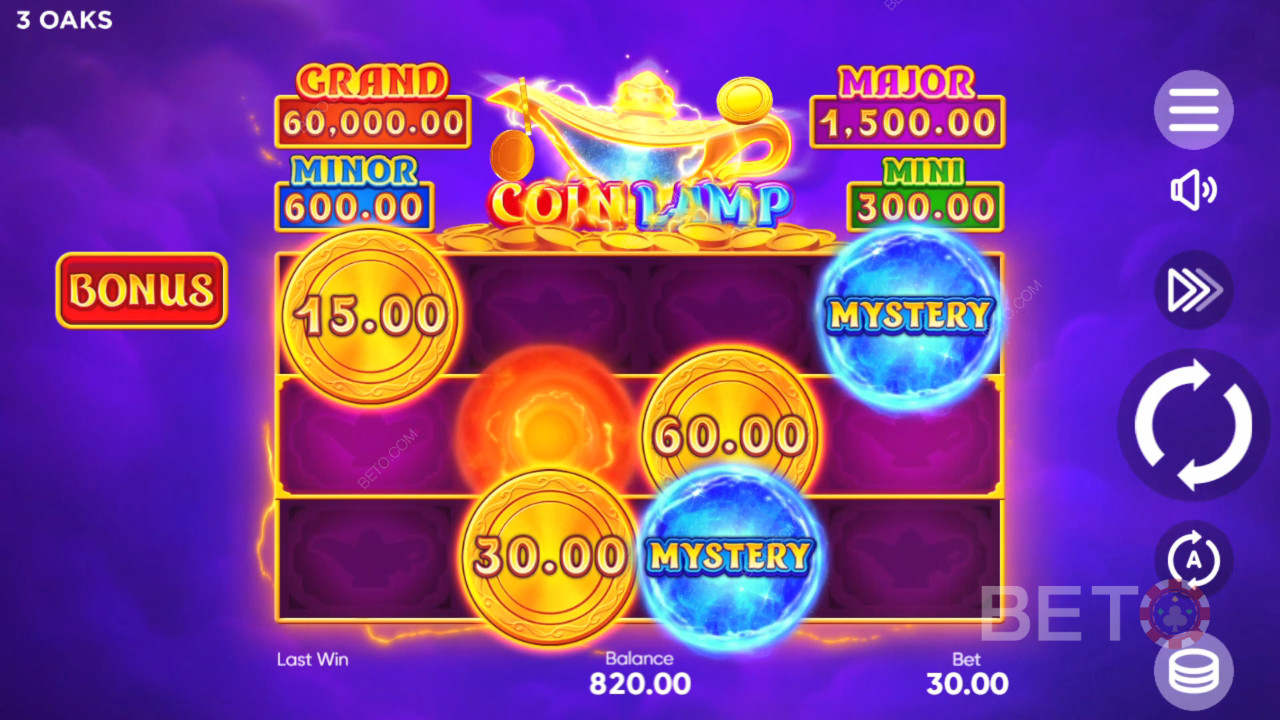 Come giocare a Coin Lamp di 3 Oaks Gaming