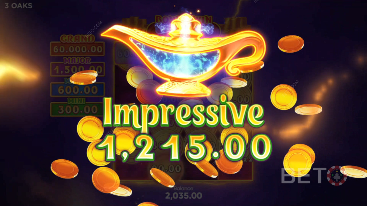 Vinci 2.000x la tua puntata nella slot machine Coin Lamp!