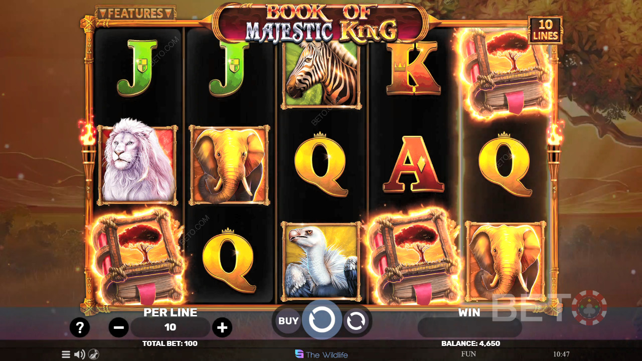Book of Majestic King Recensione di BETO Slots