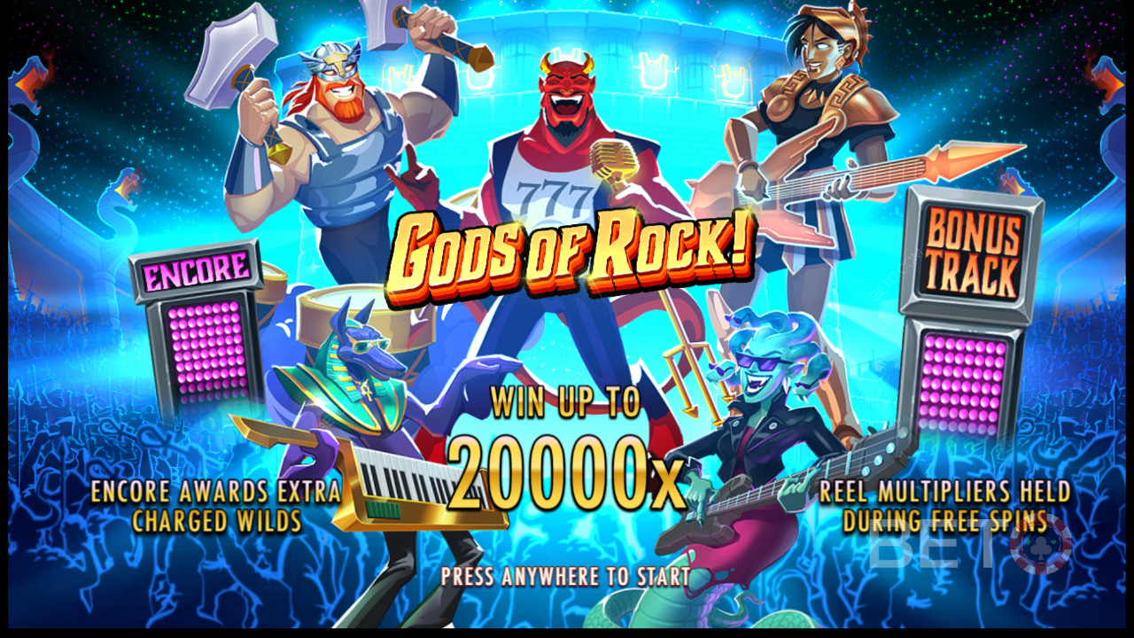 Godetevi diverse potenti funzioni bonus nella slot Gods of Rock