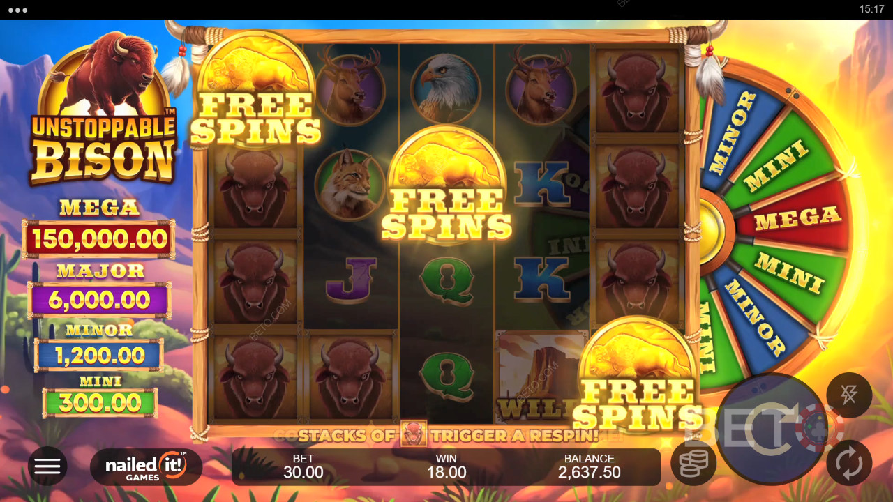 Unstoppable Bison Recensione di BETO Slots